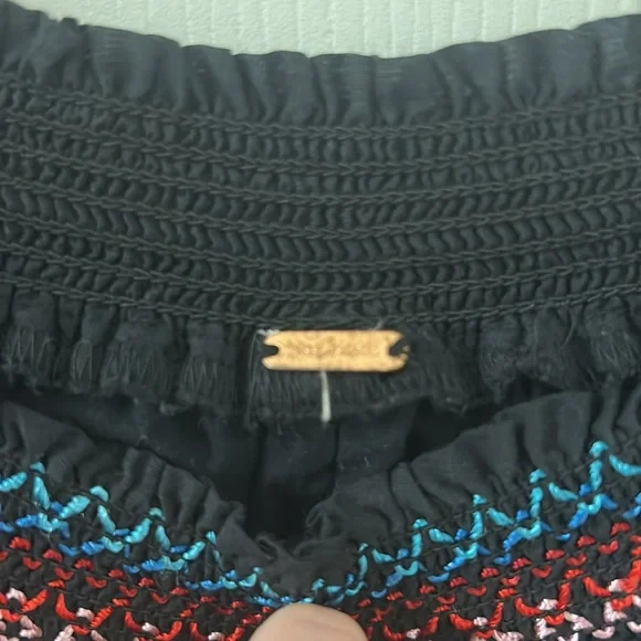 Free People Embroidered Off-the-Shoulder Mini Dress - Picture 10 of 13